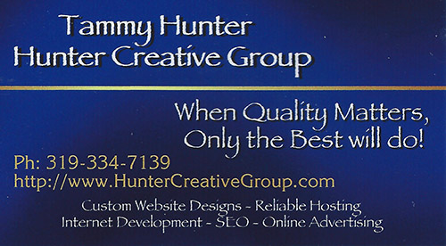 Hunter Creative Group business card